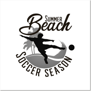 Summer beach soccer season Posters and Art